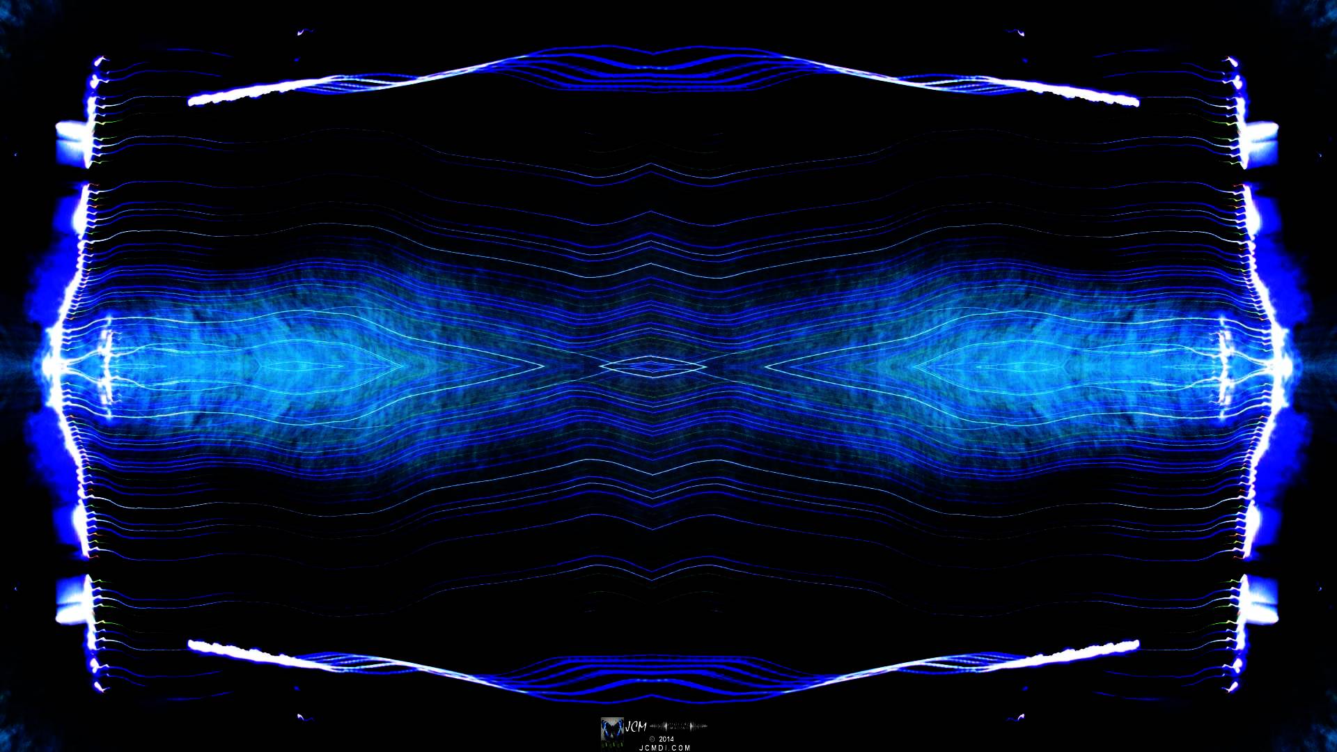 Quadroscopic Artwork made from an image of Abstract motion Christmas lights
